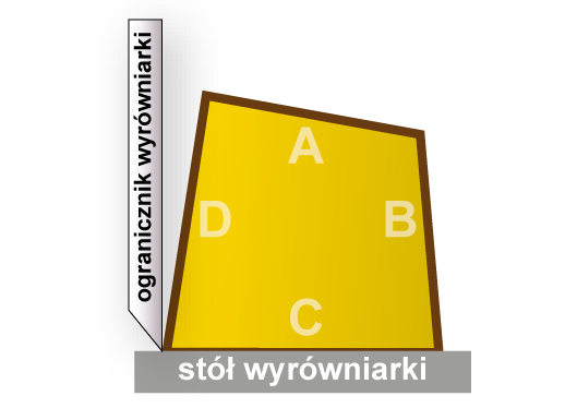 Obróbka drewna - wyrówniarko-grubościówka - krok I